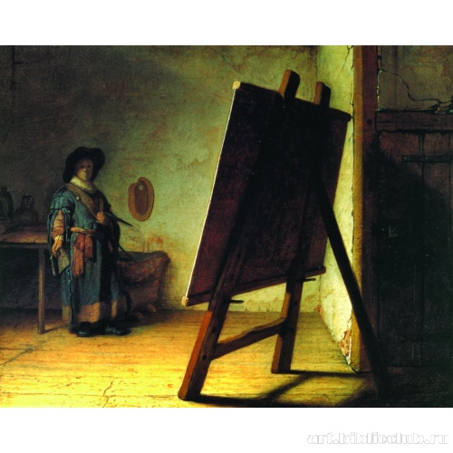 Художник в мастерской