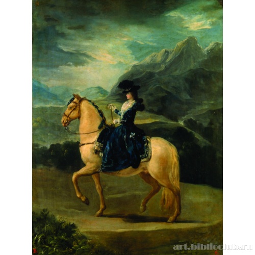 Портрет Марии-Терезы де Бурбон-и-Валлабрига на коне