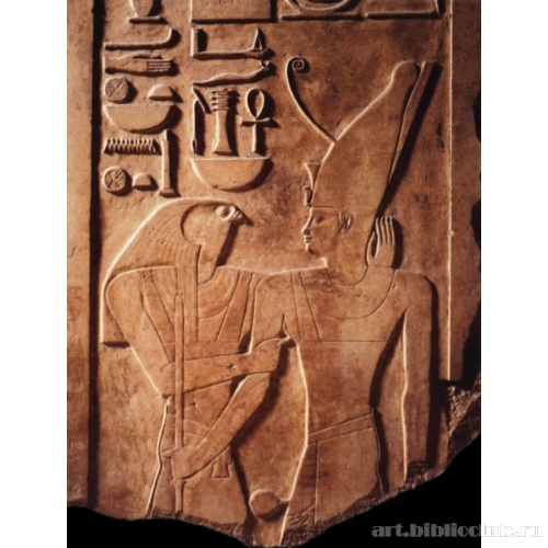 Фрагмент рельефа на столпе Сенусерта I