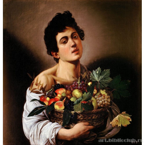 Юноша с корзиной фруктов