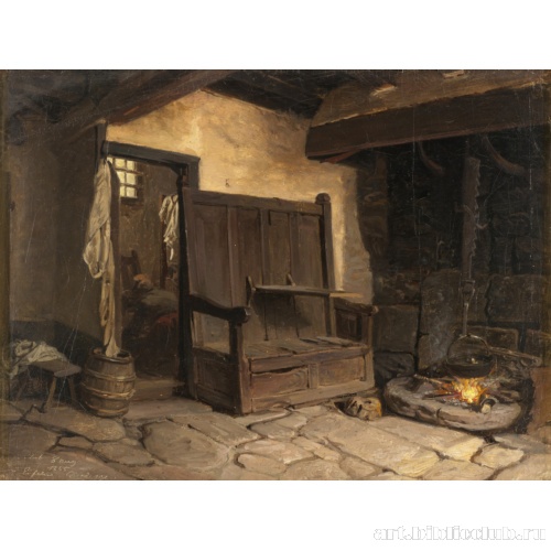 Интерьер хижины. Эскиз