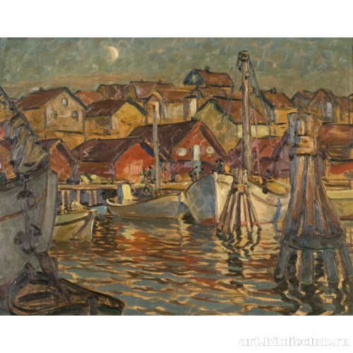 Рыбацкая деревня. Эскиз севера Норвегии