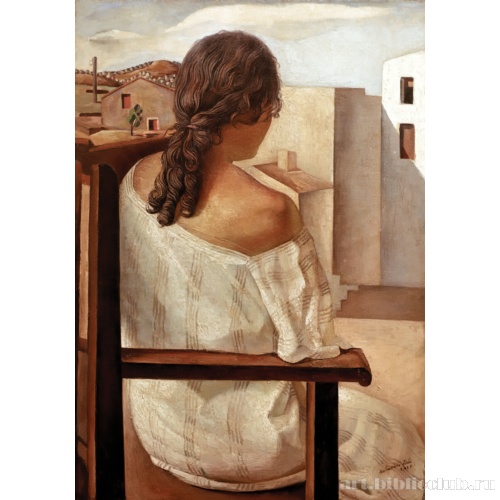 Молодая женщина, увиденная со спины