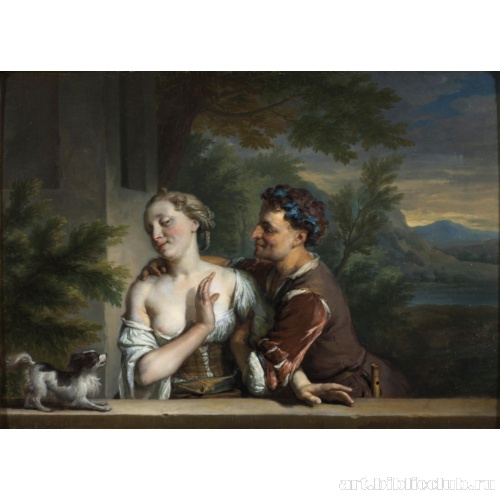 Мужчина, пытающийся обнять женщину