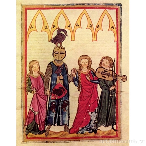 Хильтбольт фон Сванегён, ведущий двух дам в хороводе