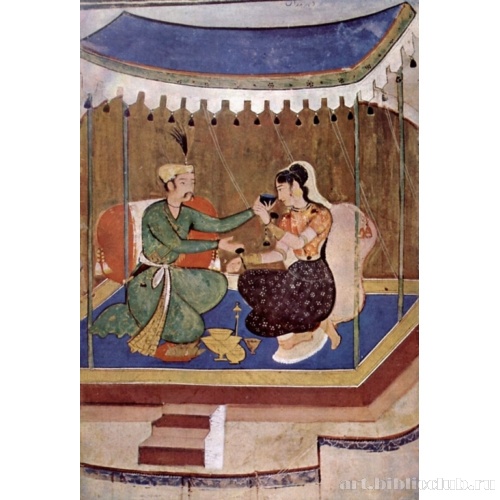 Принц подносит даме чашу вина