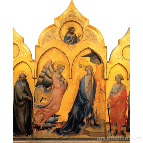 Благовещение со святыми. Фрагмент