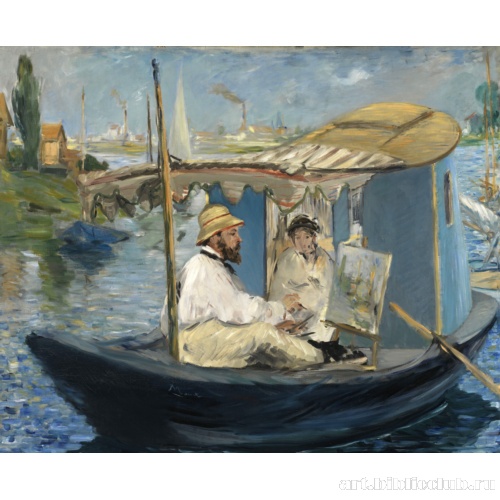 Клод Моне в лодке