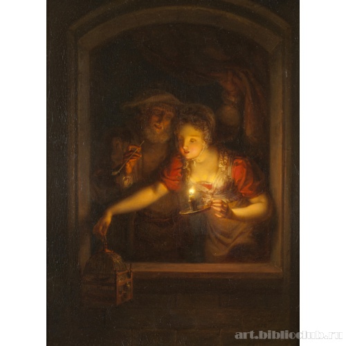 Женщина с горящей свечой