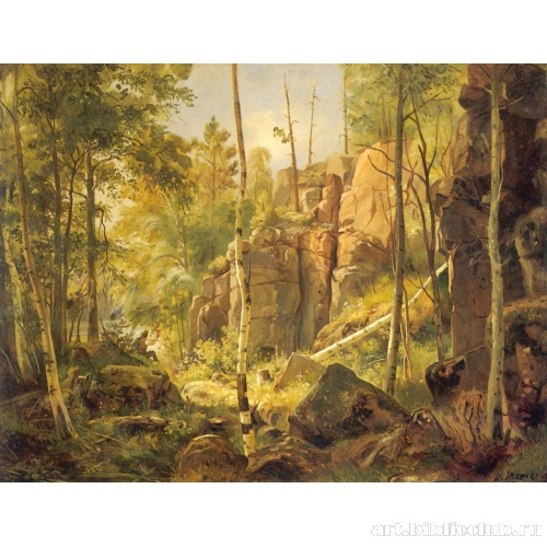 Вид на острове Валааме. Местность Кукко