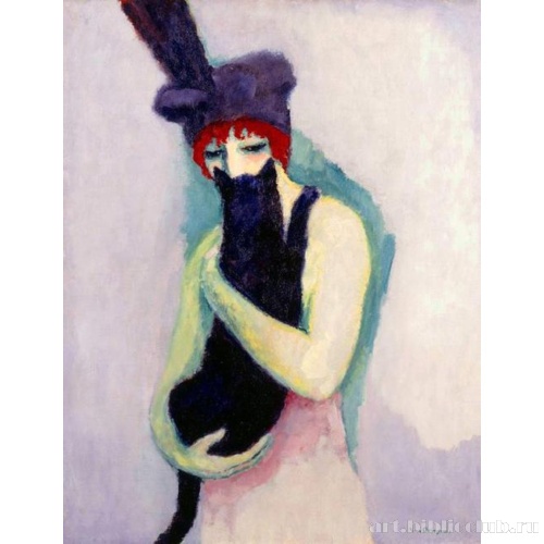 Женщина с кошкой