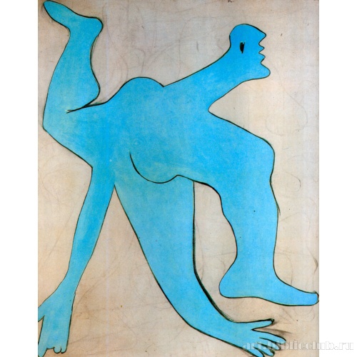 Акробат в голубом цвете