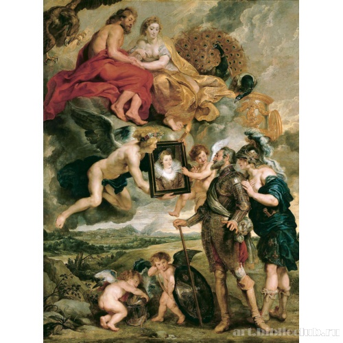 Генрих получает портрет Марии Медичи