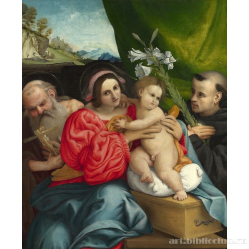 Мадонна с Младенцем и святыми Иеронимом и Николаем Толентийским