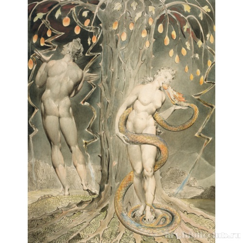 Искушение и грехопадение Евы (иллюстрация к поэме Д. Мильтона «Потерянный рай»)