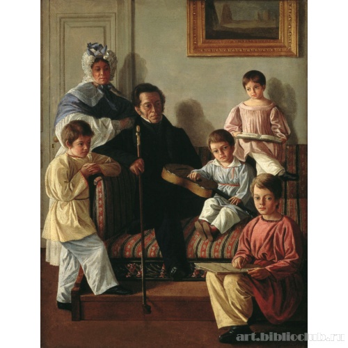 Портрет А.А. Башилова с семьей