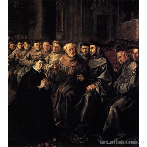 Святой Бонавентура вступает в орден францисканцев