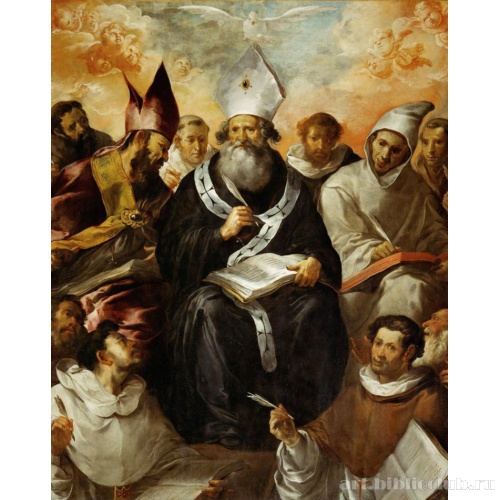 Святой Василий диктует свое учение