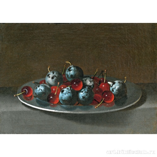 Блюдо со сливами и вишнями