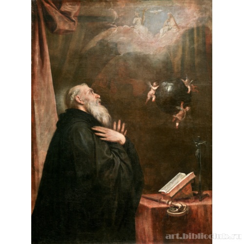 Видение святому Бенедикту глобуса и трех ангелов