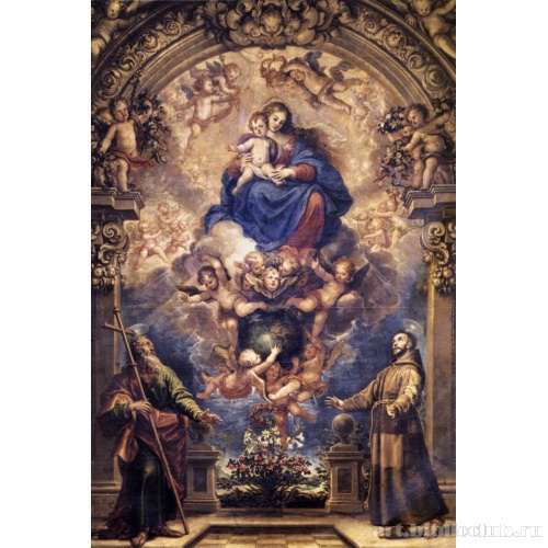 Дева Мария с Христом и святыми