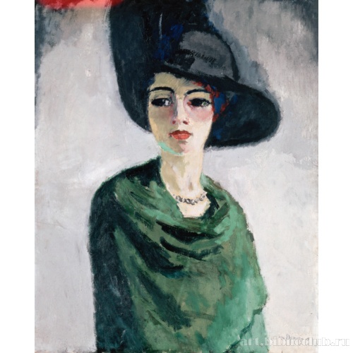 Женщина в черной шляпе