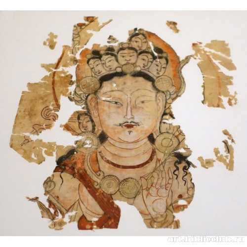 Одиннадцатиликий бодхисаттва Гуанинь (Авалокитешвара) из Яркхото