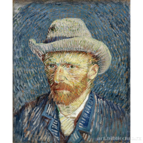 Автопортрет в серой фетровой шляпе