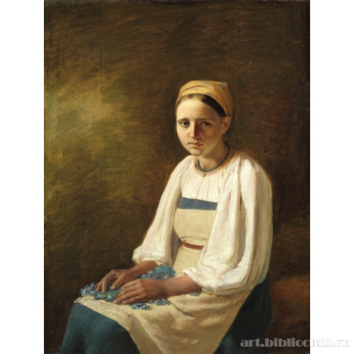 Крестьянка с васильками