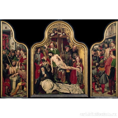 Триптих. Снятие с креста. Венчание Христа терновым венцом. Се человек