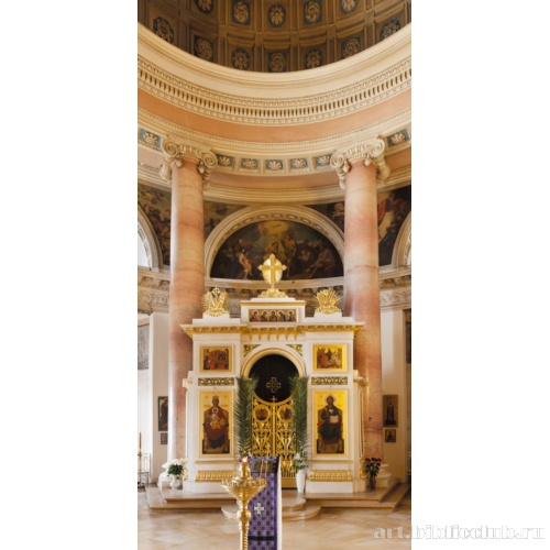 Храм Благоверного царевича Димитрия. Интерьер с иконостасом