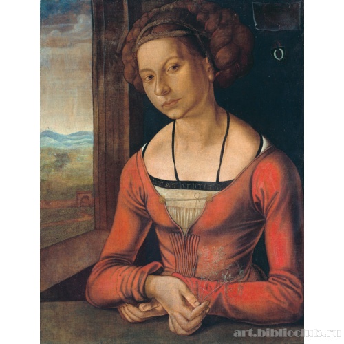 Девушка с заплетёнными волосами