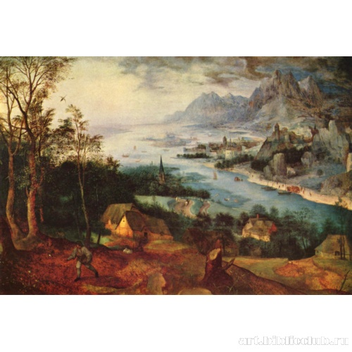 Речной пейзаж с сеятелем