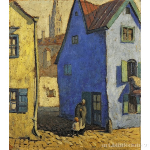 Голубой домик в Мюнхене