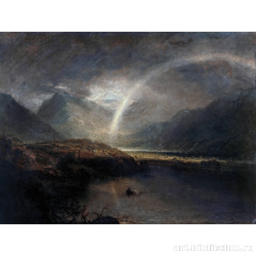 Озеро Баттермир, с видом на Кромакуотер в Камберленде. Ливень