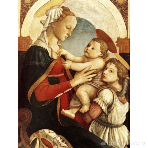 Мадонна с младенцем и ангелом