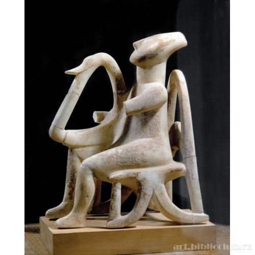 Музыкант, играющий на лире или арфе