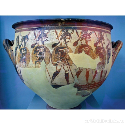 Кратер воинов из «Дома воинов» в Микенах