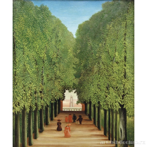 Авеню в парке в Сен-Клод