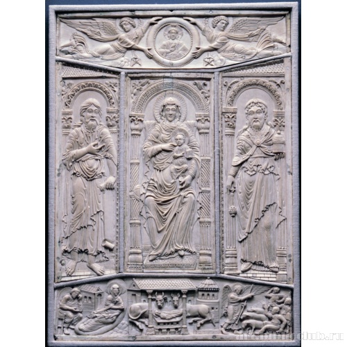 Золотой кодекс из Лорша. Фронтальная часть оклада