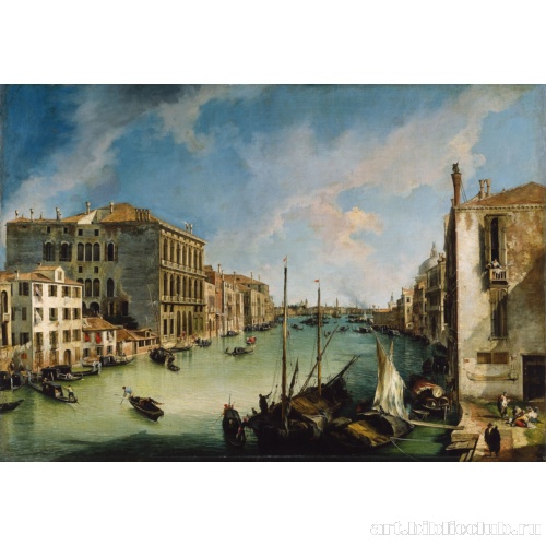 Вид Большого канала от площади Сан-Вио в Венеции