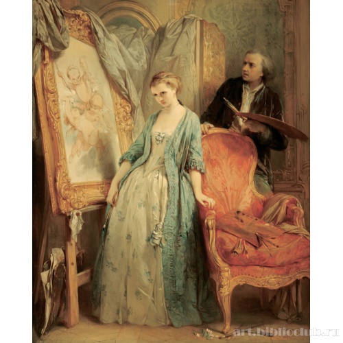 Молодая художница в задумчивости