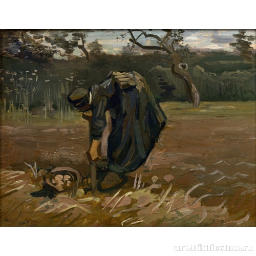 Крестьянка, сажающая картофель