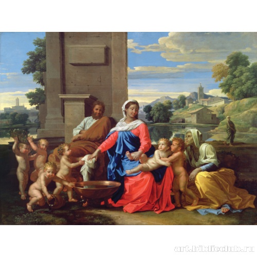 Святое семейство, младенец Иоанн Креститель и святая Елизавета