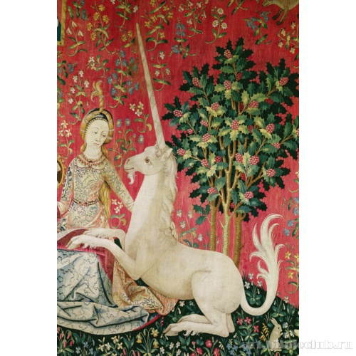 Единорог. Фрагмент. Дама с единорогом. Пять чувств: Обоняние