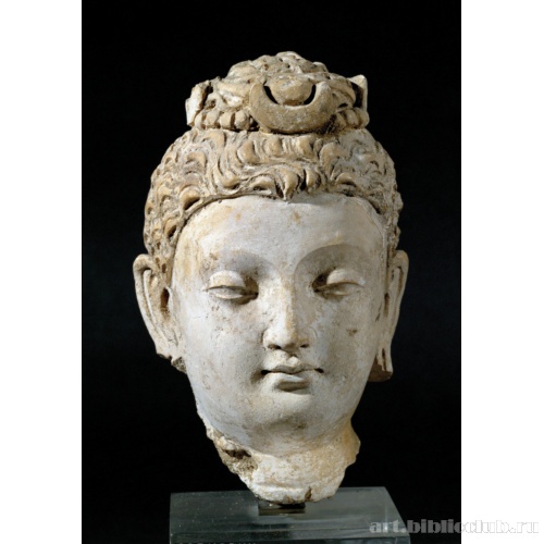 Фрагмент скульптуры. Голова Будды (бодхисаттвы?)