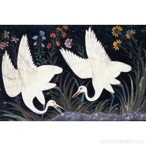 Миниатюра. Два аиста