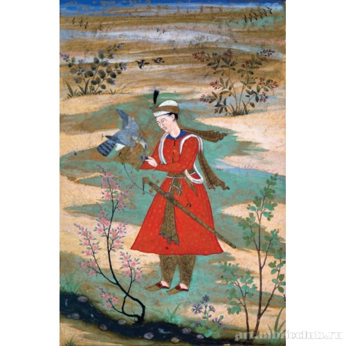 Миниатюра. Принц с соколом