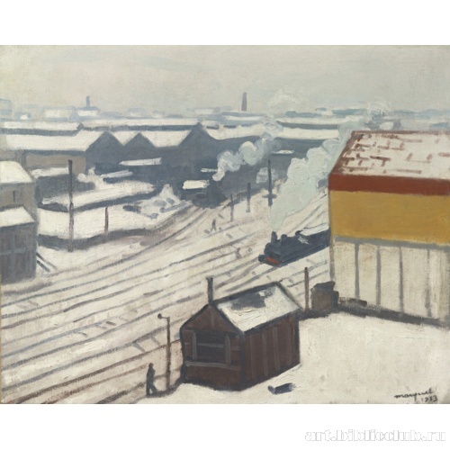 Вокзал Монпарнас под снегом