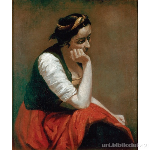 Задумавшаяся девушка